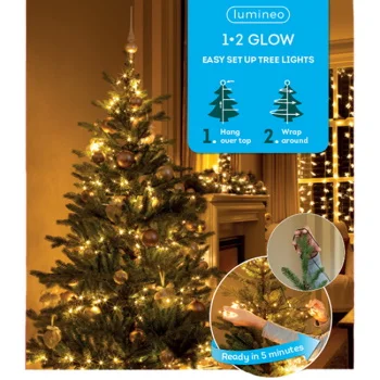 Lumineo Compact novogodišnje stepenaste LED lampice 7 nivoa 700 LED 210cm toplo bele Lumineo Compact novogodišnje stepenaste LED lampice 7 nivoa 700 LED 210cm toplo bele